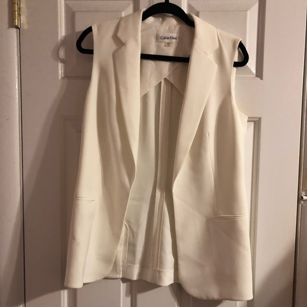 Calvin Klein off white blazer.